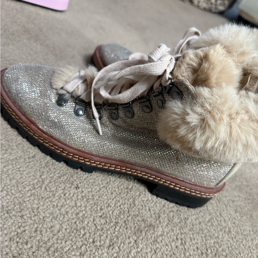 Kate Spade Women's Fur-Lined Glitter Boots